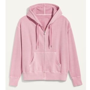 OLD NAVY | Pink "Vintage Zip Front Hoodie" (size medium)